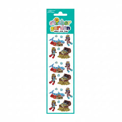 Sticker Garden Sheet Sparkle Diving Dogs