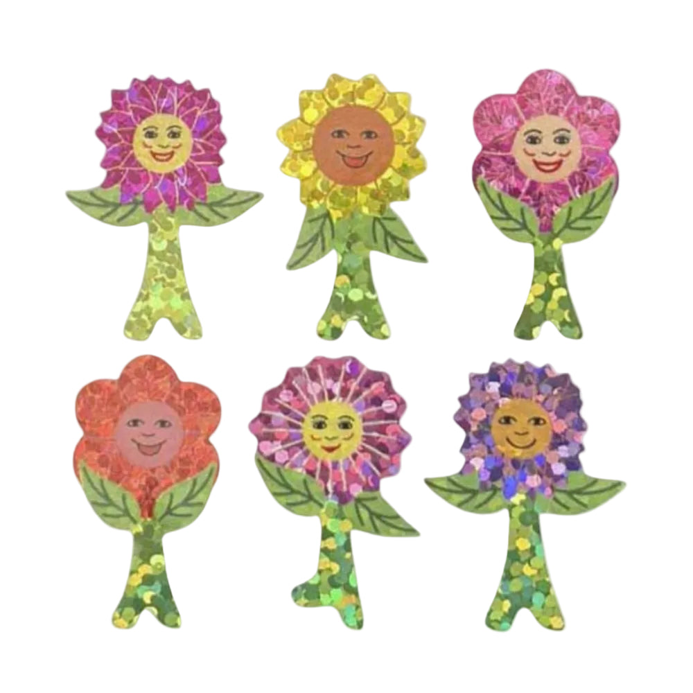 Sticker Garden Sheet Sparkle Flower Power