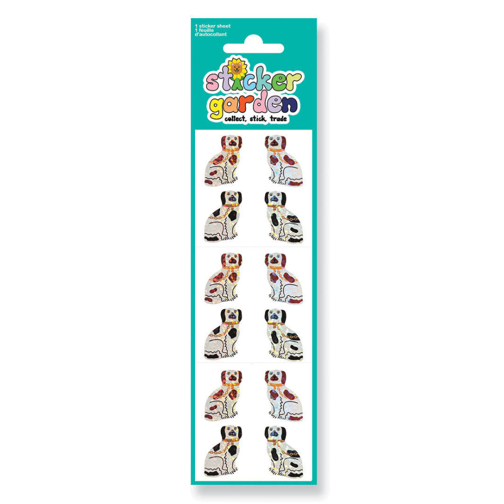 Sticker Garden Sheet Sparkle Mantle Dogs
