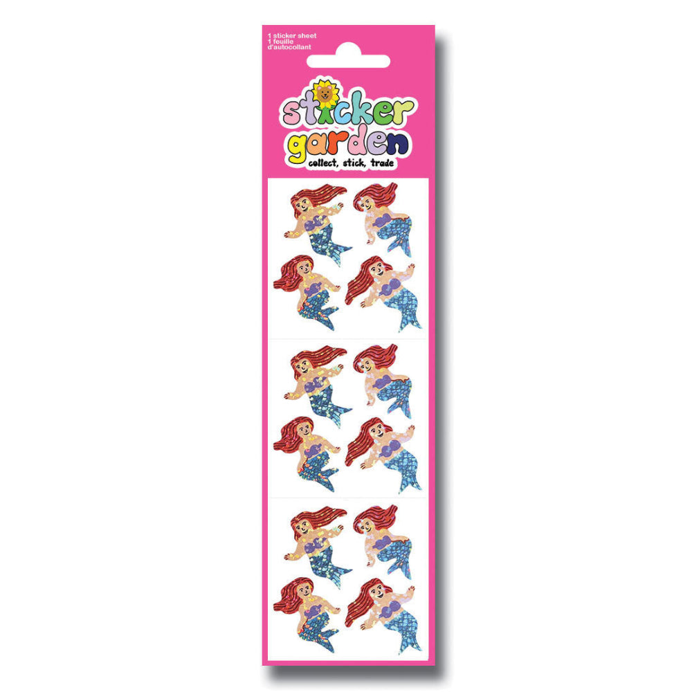 Sticker Garden Sheet Sparkle Mermaid Nostalgia