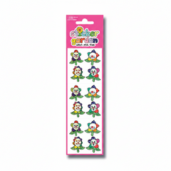 Sticker Garden Sheet Sparkle Clown Flowers
