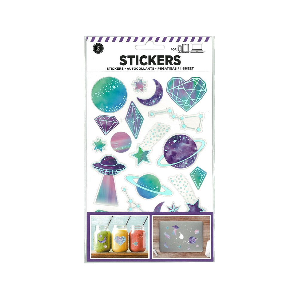 Transparent Space Stickers