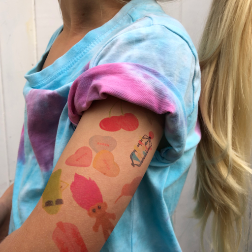 Iko Iko Fake Tattoo Doily Heart