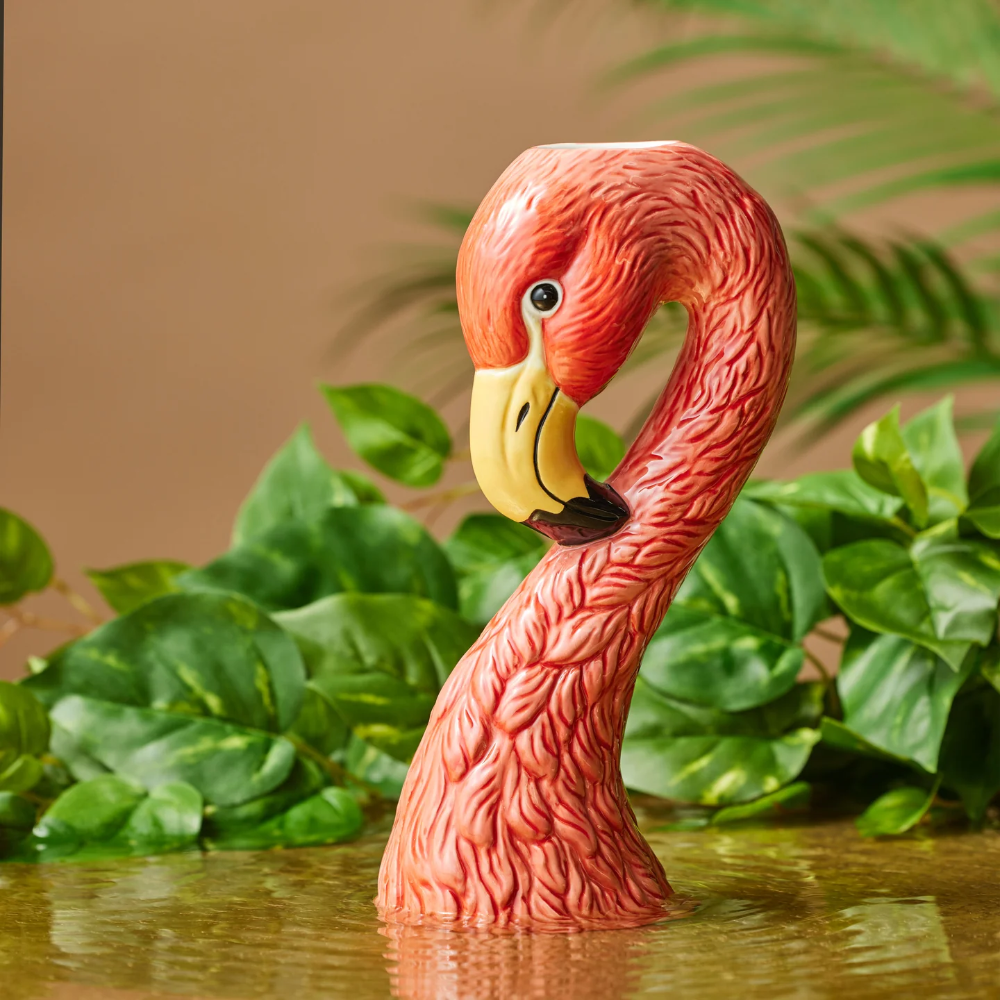 Emporium Freddy Flamingo Vase Multi-Coloured