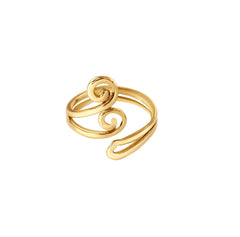 Iko Iko Ring Swirls Gold