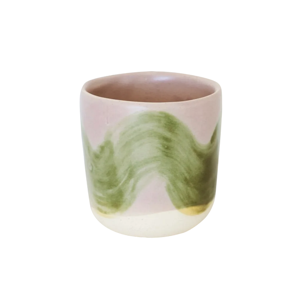 JS Ceramics Tumbler  Lilac and Moss