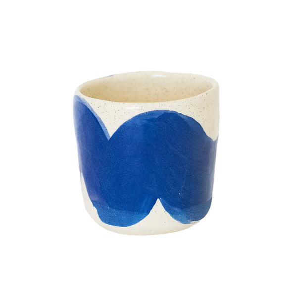 JS Ceramics Tumbler Cobalt Oatmeal