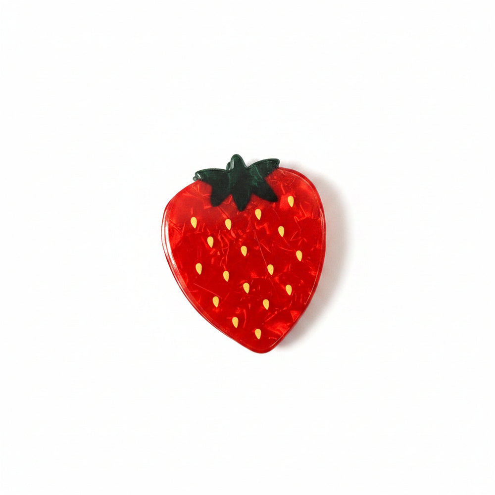 Pop Perspex Claw Clip Strawberry Red