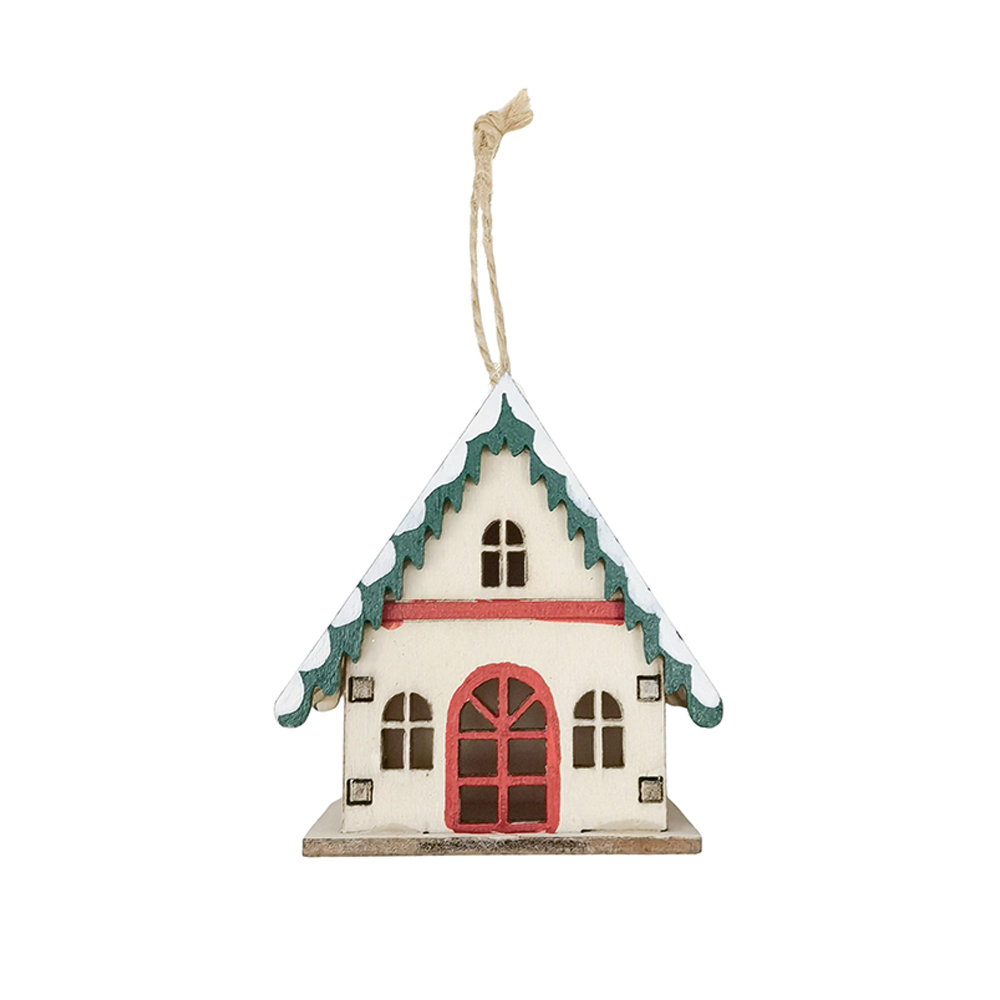 Wooden Christmas Decoration Chalet Assorted