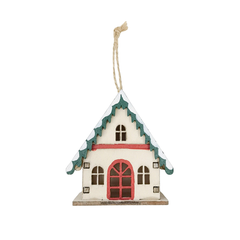 Wooden Christmas Decoration Chalet Assorted