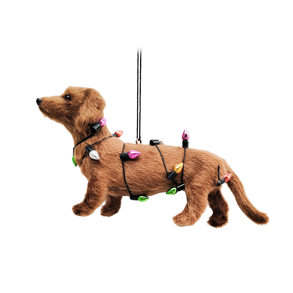 Christmas Decoration Sausage Dog with Lights
