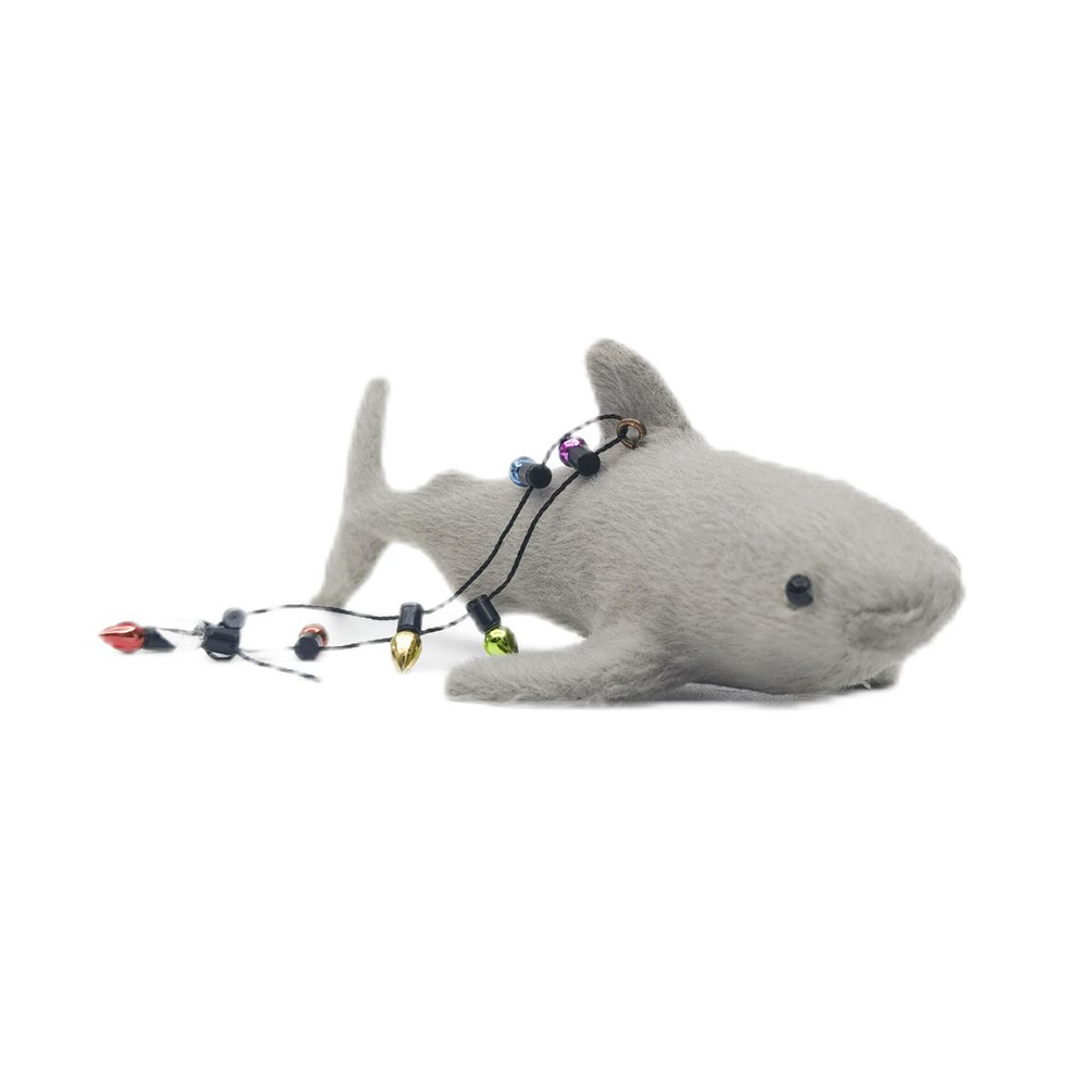 Christmas Decoration Shark with String of Lights