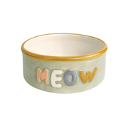 Perfect Pets Meow Cat Bowl Mint