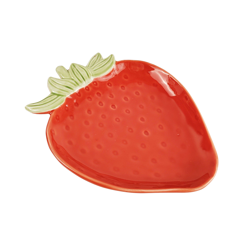 Ceramic Strawberry Plate