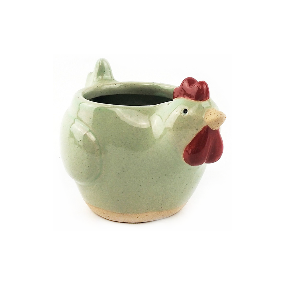 Chicken Planter Green Small