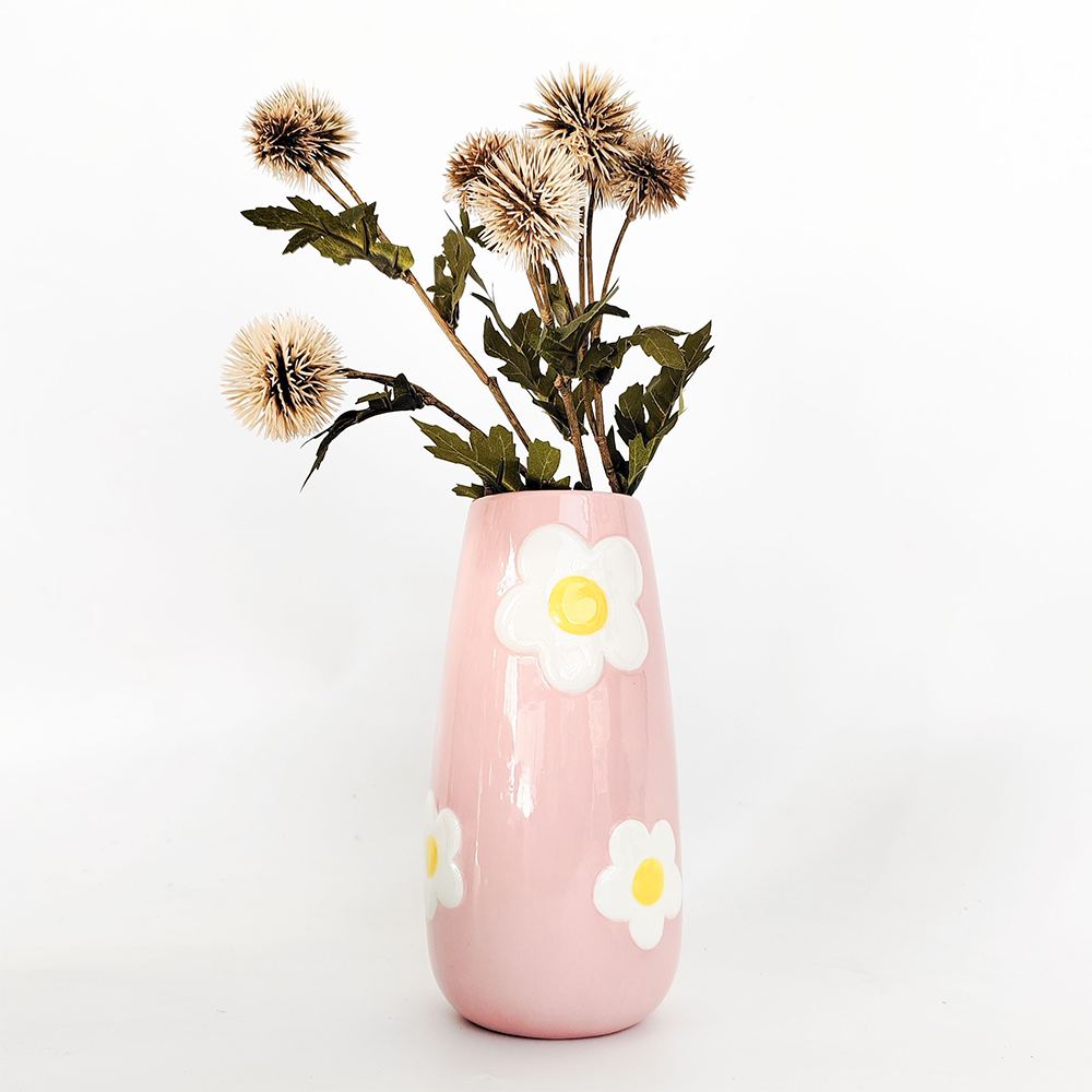 Alice Daisy Vase Tall Pink