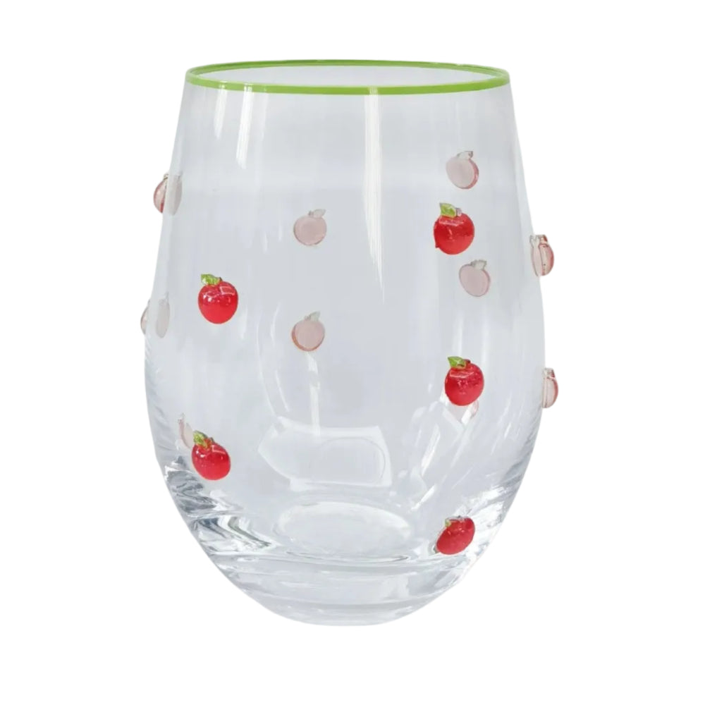 Kaya Stemless Glass Apple
