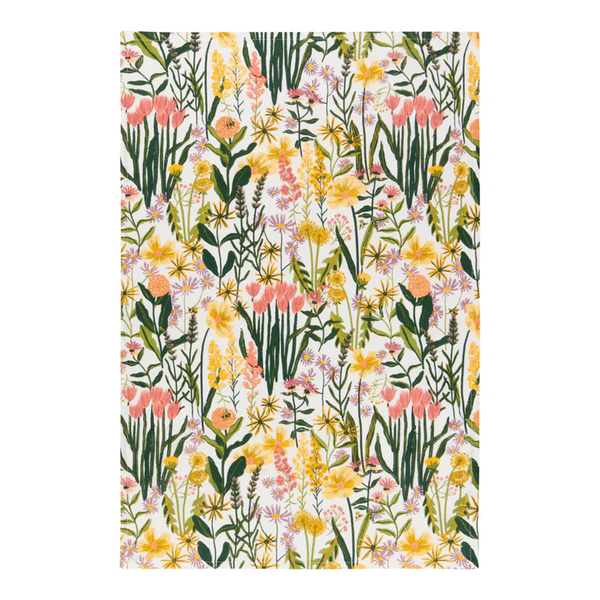 Floursack Tea Towel Bees & Wild Garden