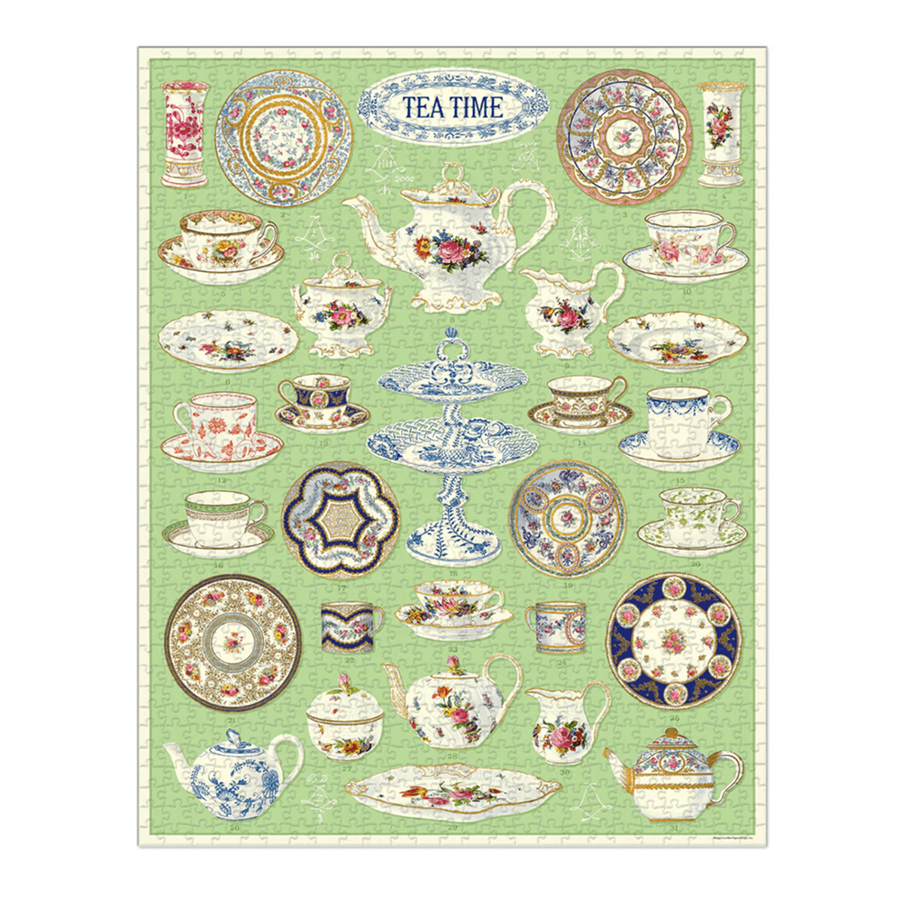 Cavallini 1000 Piece Puzzle Tea Time