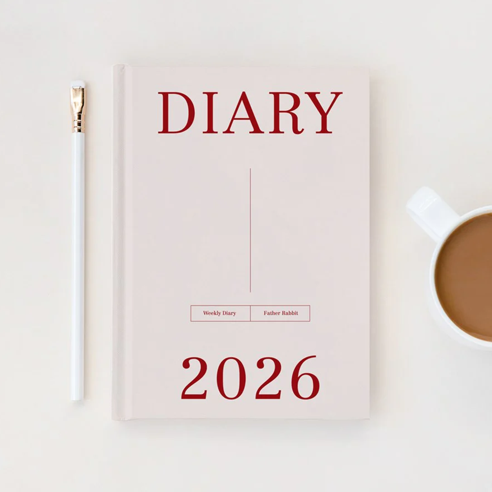 Father Rabbit 2026 Weekly Diary Dusk