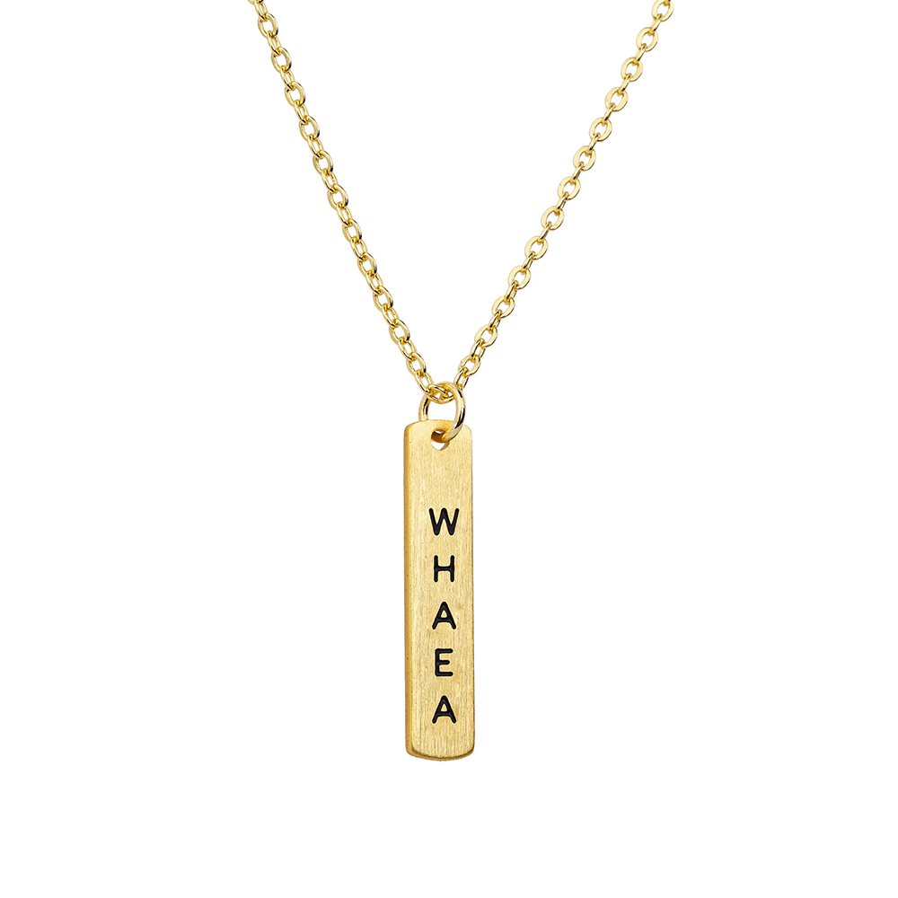 Little Taonga Necklace Te Reo Whaea Gold