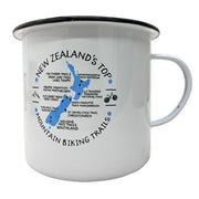 Moana Road Mountain Biking Extra Large Enamel Mug