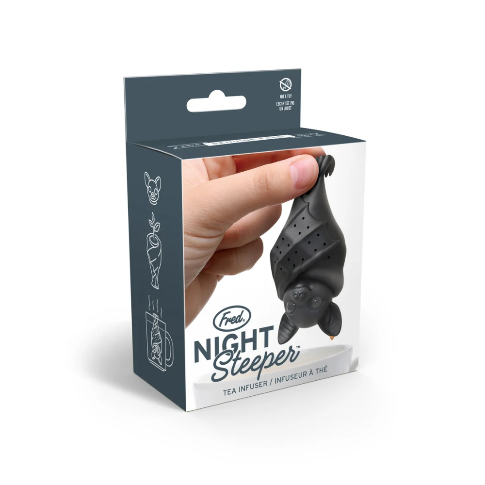 Fred Night Steeper Bat Tea Infuser Black