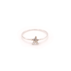 Iko Iko Ring Starfish Silver