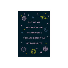 Iko Iko Patterned Message Card Universe
