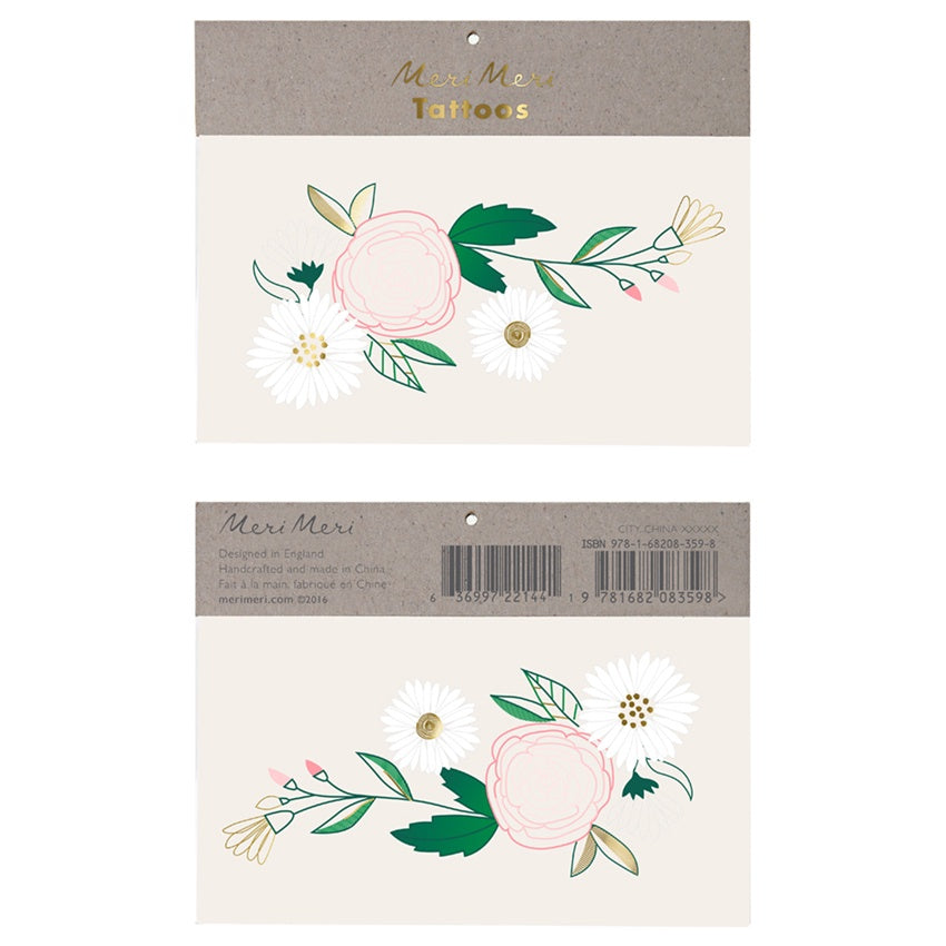 Meri Meri Tattoos Floral with Daisies