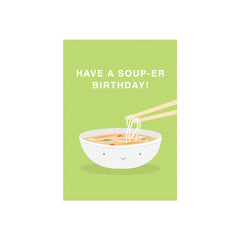 Iko Iko Cutie Food Pun Card Soup