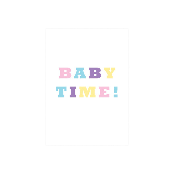 Iko Iko Colour Text Card Baby Time