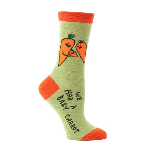 Blue Q Women's Socks Baby Carrot