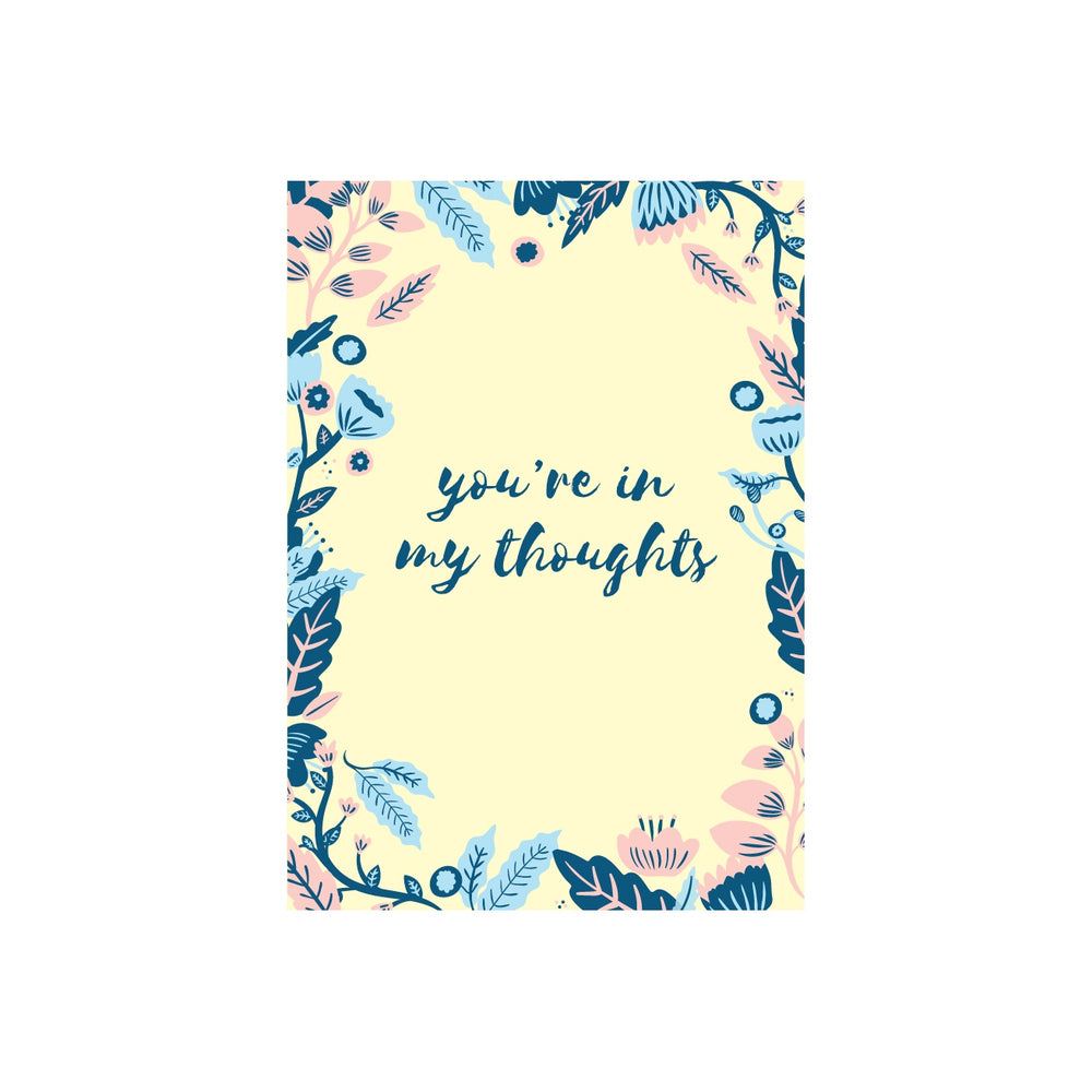 Iko Iko Floral Message Card Thoughts