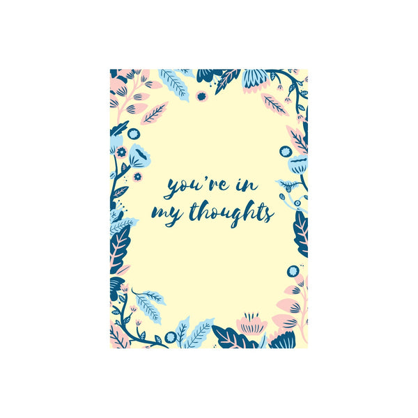 Iko Iko Floral Message Card Thoughts