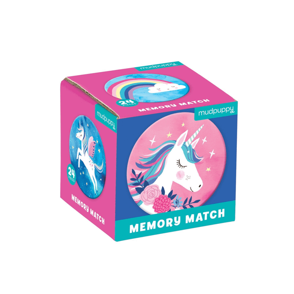 Mudpuppy Mini Memory Match Game Unicorn