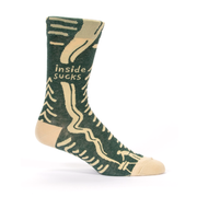 Blue Q Men's Socks Inside Sucks