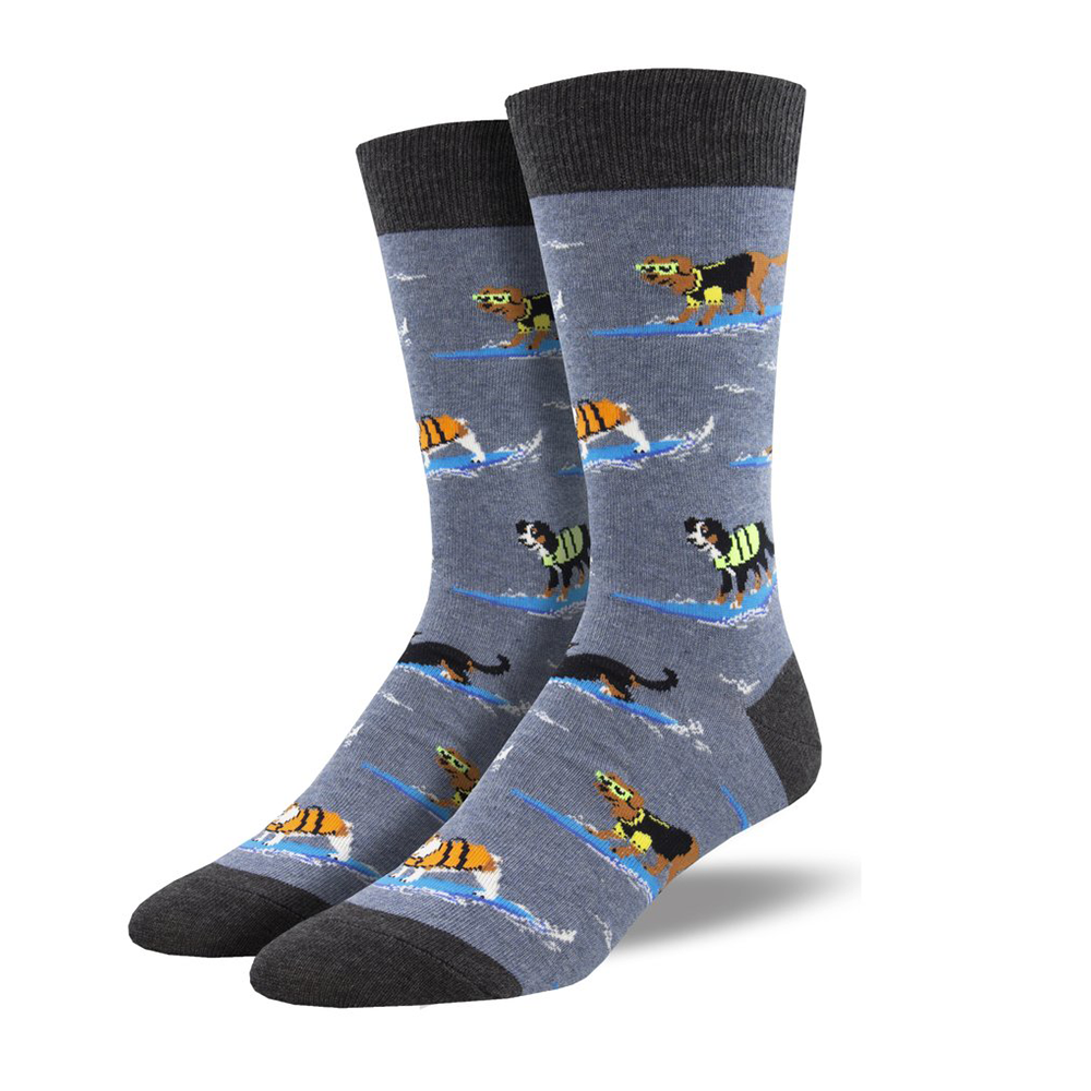 Socksmith Socks Men's Hang 16 Heather Denim