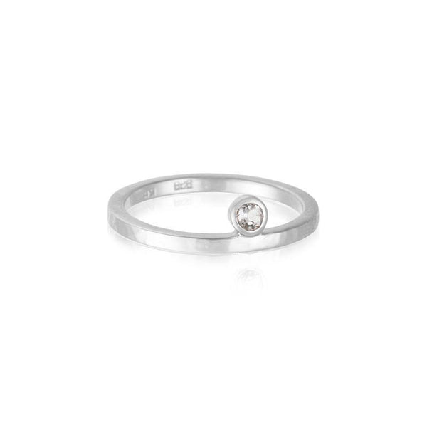 Kerry Rocks Celeste Ring Topaz Silver