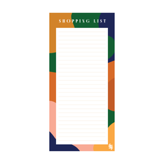 Iko Iko Shopping List Abstract Wave Green Blue Orange