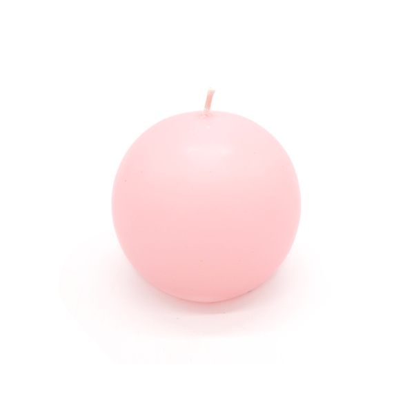 Ball Candle Large Baby Pink
