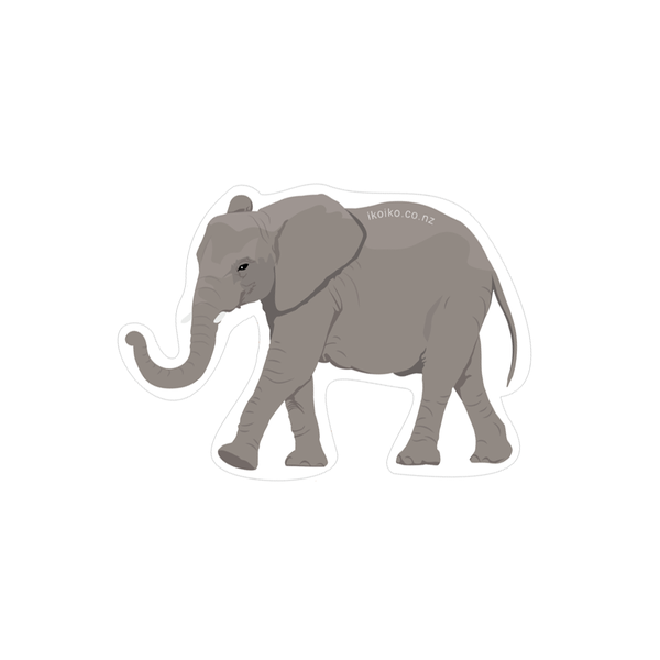 Iko Iko Fun Size Sticker Elephant