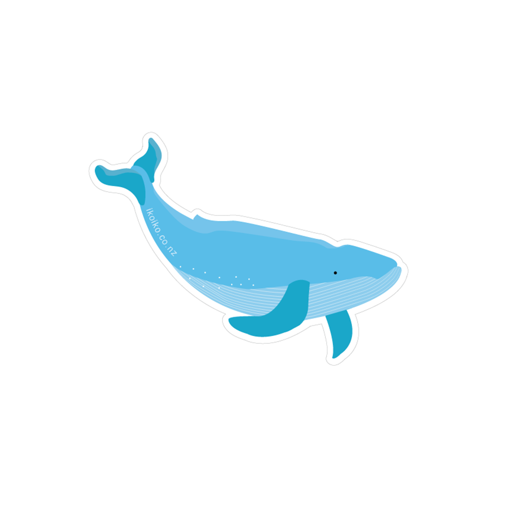 Iko Iko Fun Size Sticker Whale