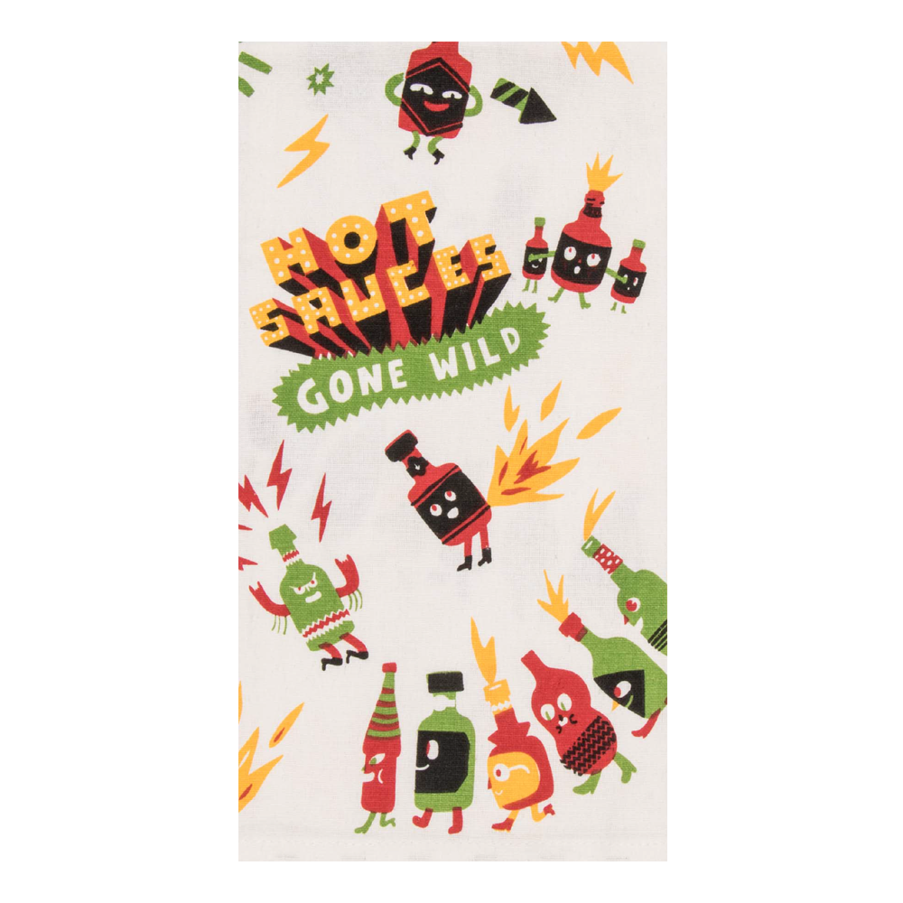 Blue Q Tea Towel Hot Sauce Gone Wild