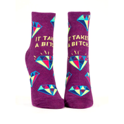 Blue Q Women's Ankle Socks It Takes A Bitch