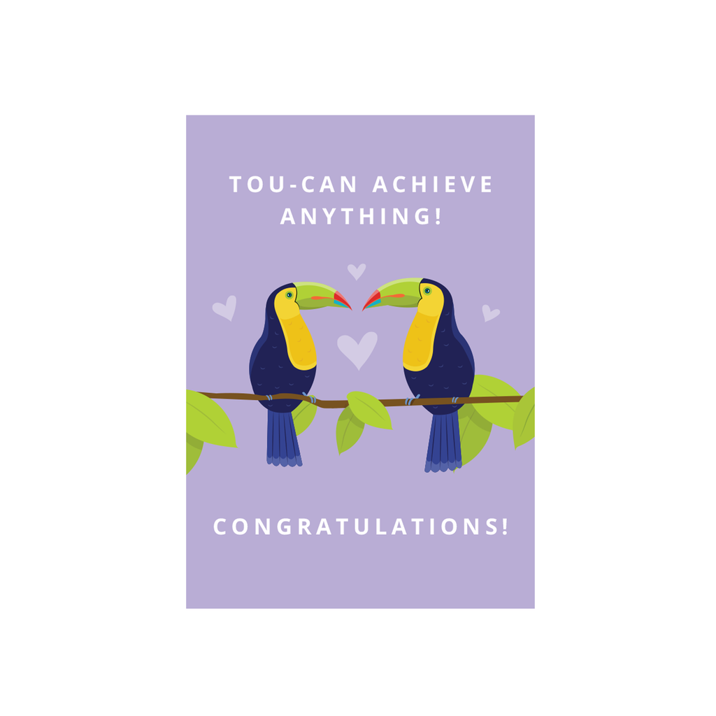 Iko Iko Cutie Animal Pun Card Toucan Congratulations