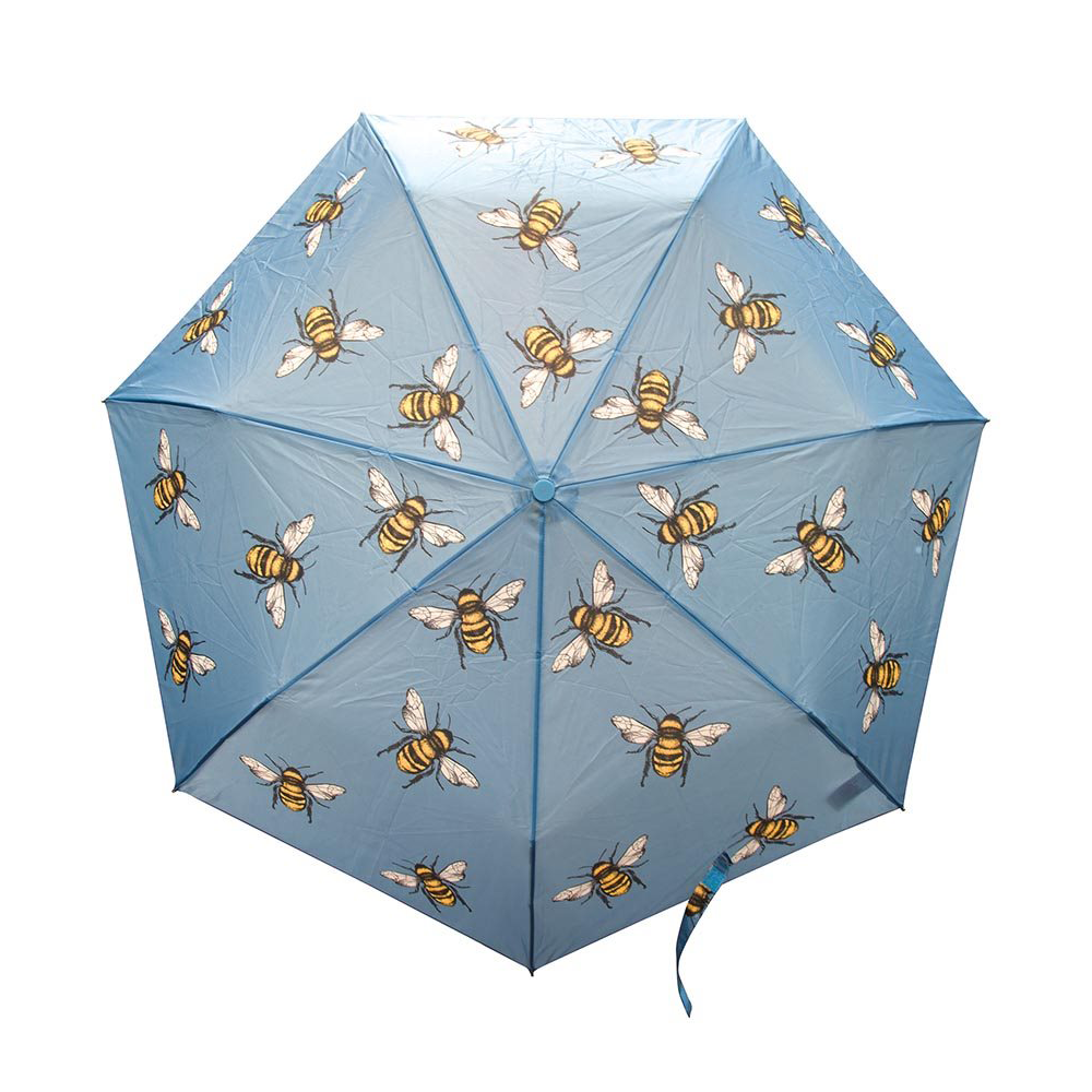 Foldable Umbrella Bees Navy