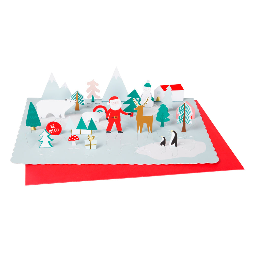 Meri Meri Christmas Pop Up Advent Calendar Santa Scene
