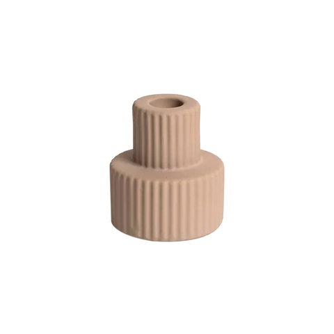 Ned Merdeka Candle Holder Pastel Brown