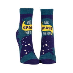 Blue Q Women's Ankle Socks Big Space Nerd